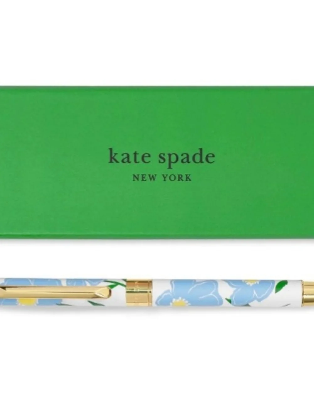 kate spade NEW YORK Ballpoint Pen Sunshine Floral BRAND-NEW w/tag/box